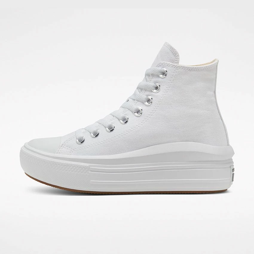 Women's Converse Chuck Taylor All Star Move Hi Shoes White WHITE 4 Women's Converse Chuck Taylor All Star Move Hi Shoes White WHITE - Image 2