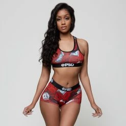 Women's PSD 100 Roses Boy Shorts RED