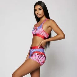 Women's PSD Acid Mouth Sports Bra MULTI COLOR