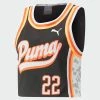 Women's PUMA Ballin' Printed Cropped Basketball Jersey Black BLACK 2 Women's PUMA Ballin' Printed Cropped Basketball Jersey Black BLACK -women‘s Sales Store 53434701