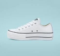 Women's Converse Leather Platform Chuck Taylor All Star Low Shoes White WHITE -women‘s Sales Store 561680C C 107X1 bde9117e ae35 4db5 97a6 18c56676b2fb