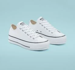 Women's Converse Leather Platform Chuck Taylor All Star Low Shoes White WHITE -women‘s Sales Store 561680C D 107X1 c6898931 70e9 451b 8cd9 9dcd61165251
