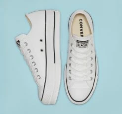 Women's Converse Leather Platform Chuck Taylor All Star Low Shoes White WHITE -women‘s Sales Store 561680C E 107X1 f5995d7c 9954 4c9e 9a7e 1acc6b38879b