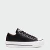 Women's Converse Leather Platform Chuck Taylor All Star Shoes Black BLACK -women‘s Sales Store 561681c
