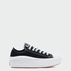 Women's Converse Chuck Taylor All Star Move Low Shoes Black BLACK