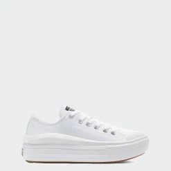 Women's Converse Chuck Taylor All Star Move Low Shoes White WHITE