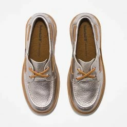Women's Timberland Ray City Boat Shoes Silver SILVER -women‘s Sales Store A2MDKCW9 alt1