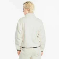 Women's PUMA CLSX Sherpa Track Jacket CREAM -women‘s Sales Store CLSX Sherpa Women s Track Jacket 2