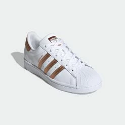 Women's Adidas Originals Superstar Shoes White Copper WHITE -women‘s Sales Store FX7484 1