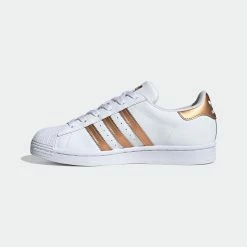 Women's Adidas Originals Superstar Shoes White Copper WHITE -women‘s Sales Store FX7484 5