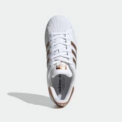 Women's Adidas Originals Superstar Shoes White Copper WHITE -women‘s Sales Store FX7484 6