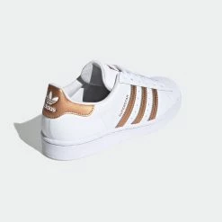 Women's Adidas Originals Superstar Shoes White Copper WHITE -women‘s Sales Store FX7484 8