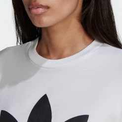 Women's Adidas Originals Adicolor Classics Trefoil Tee White WHITE 14 Women's Adidas Originals Adicolor Classics Trefoil Tee White WHITE -women‘s Sales Store GN2899 6