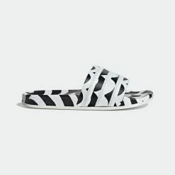 Women’s Adidas Originals Marimekko Adilette Slides BLACK -women‘s Sales Store GW7536 10