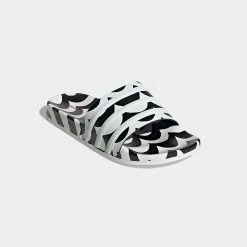 Women’s Adidas Originals Marimekko Adilette Slides BLACK -women‘s Sales Store GW7536 7