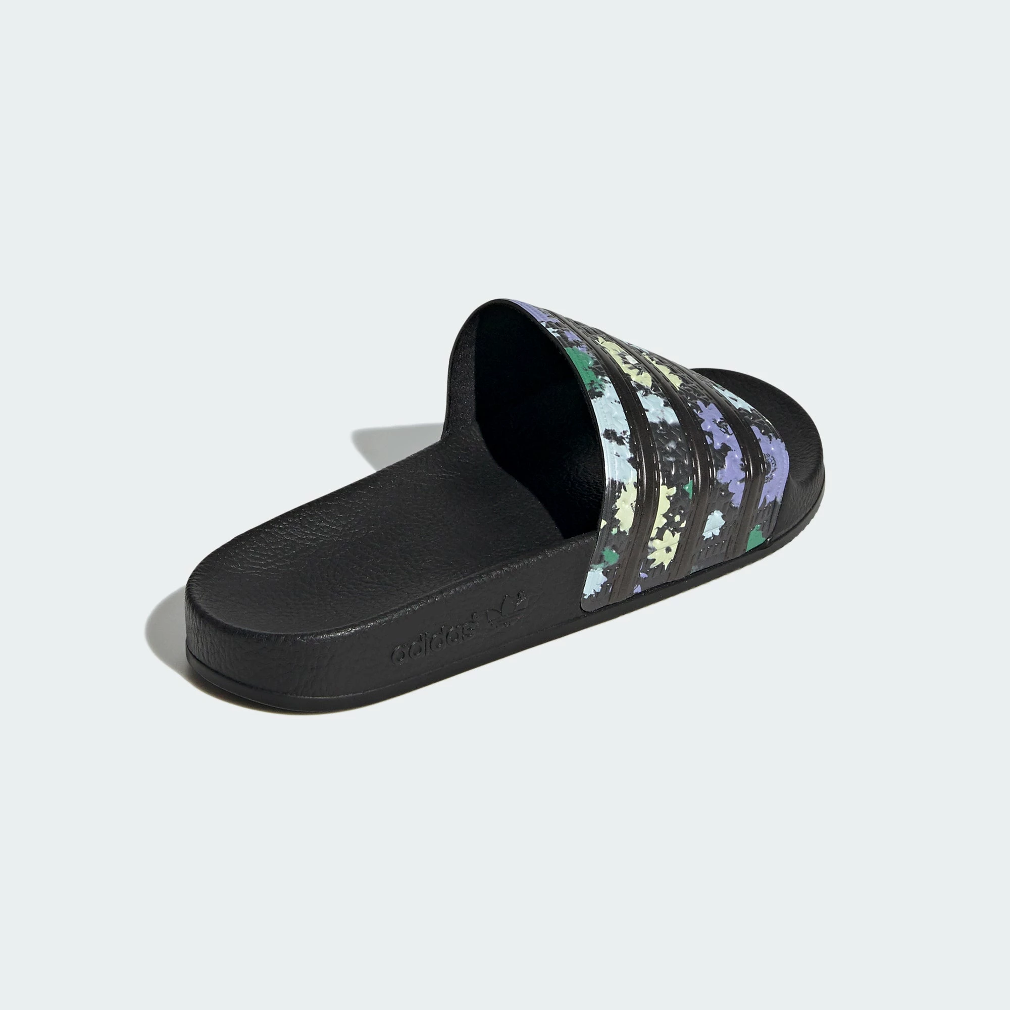 Women’s Adidas Originals Adilette Slides Florals Black BLACK 6 Women’s Adidas Originals Adilette Slides Florals Black BLACK - Image 4