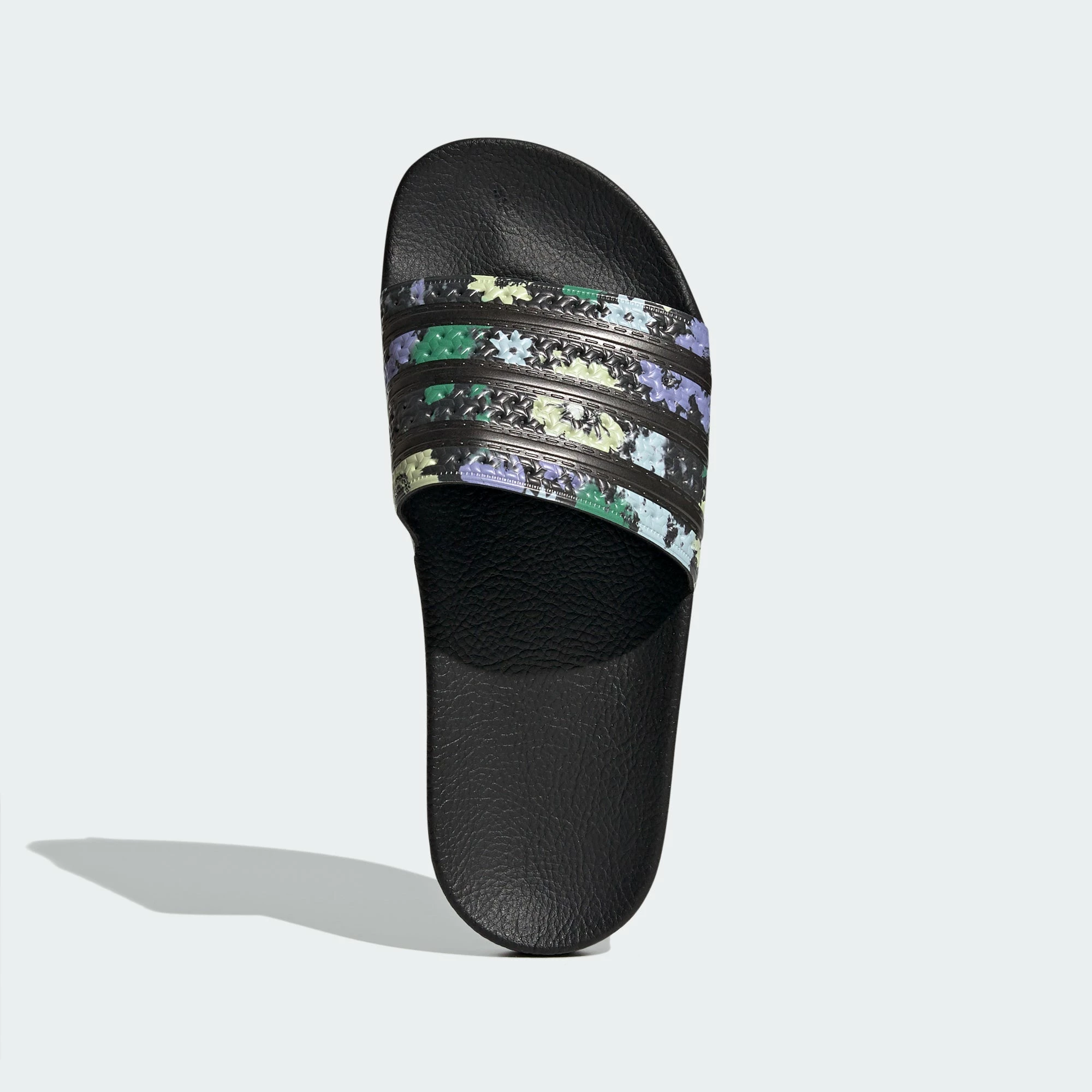 Women’s Adidas Originals Adilette Slides Florals Black BLACK 4 Women’s Adidas Originals Adilette Slides Florals Black BLACK - Image 2