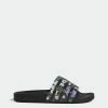 Women’s Adidas Originals Adilette Slides Florals Black BLACK -women‘s Sales Store H00141 7
