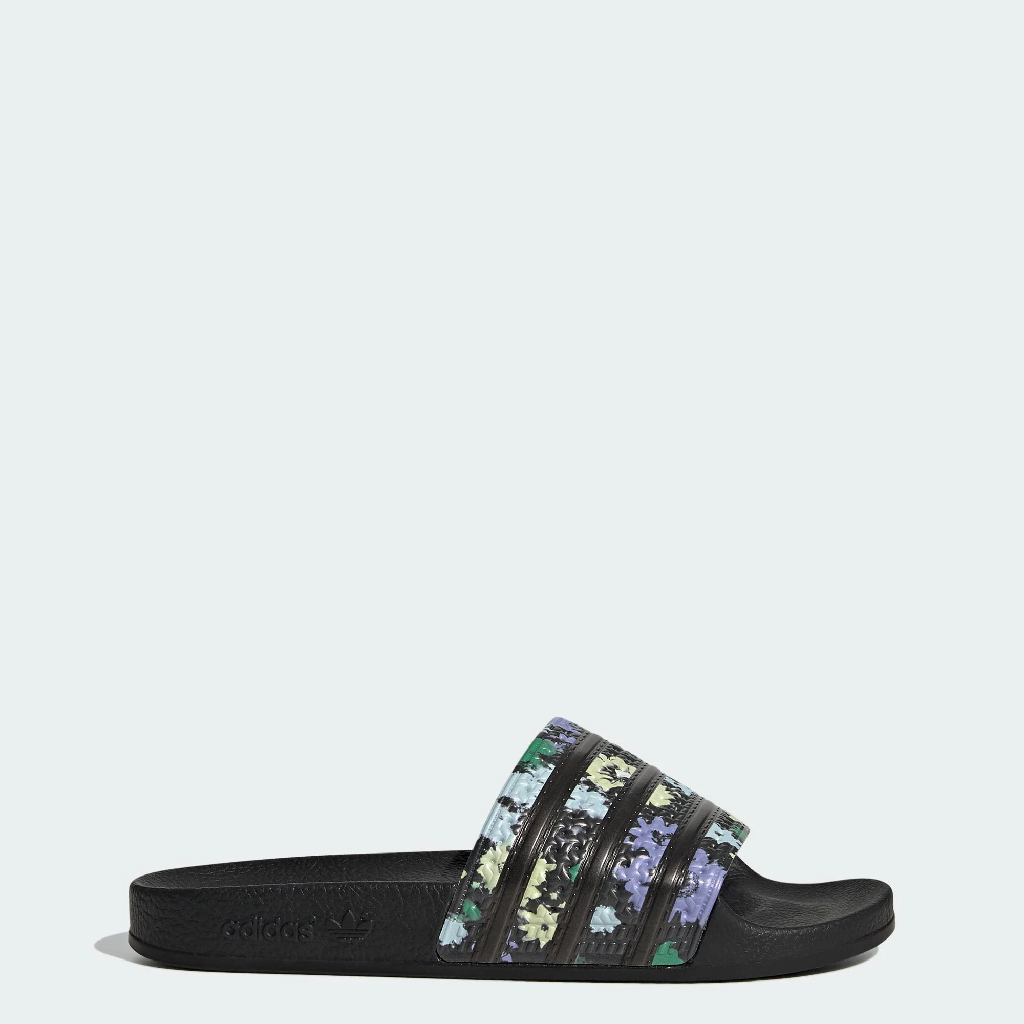 Women’s Adidas Originals Adilette Slides Florals Black BLACK 3 Women’s Adidas Originals Adilette Slides Florals Black BLACK