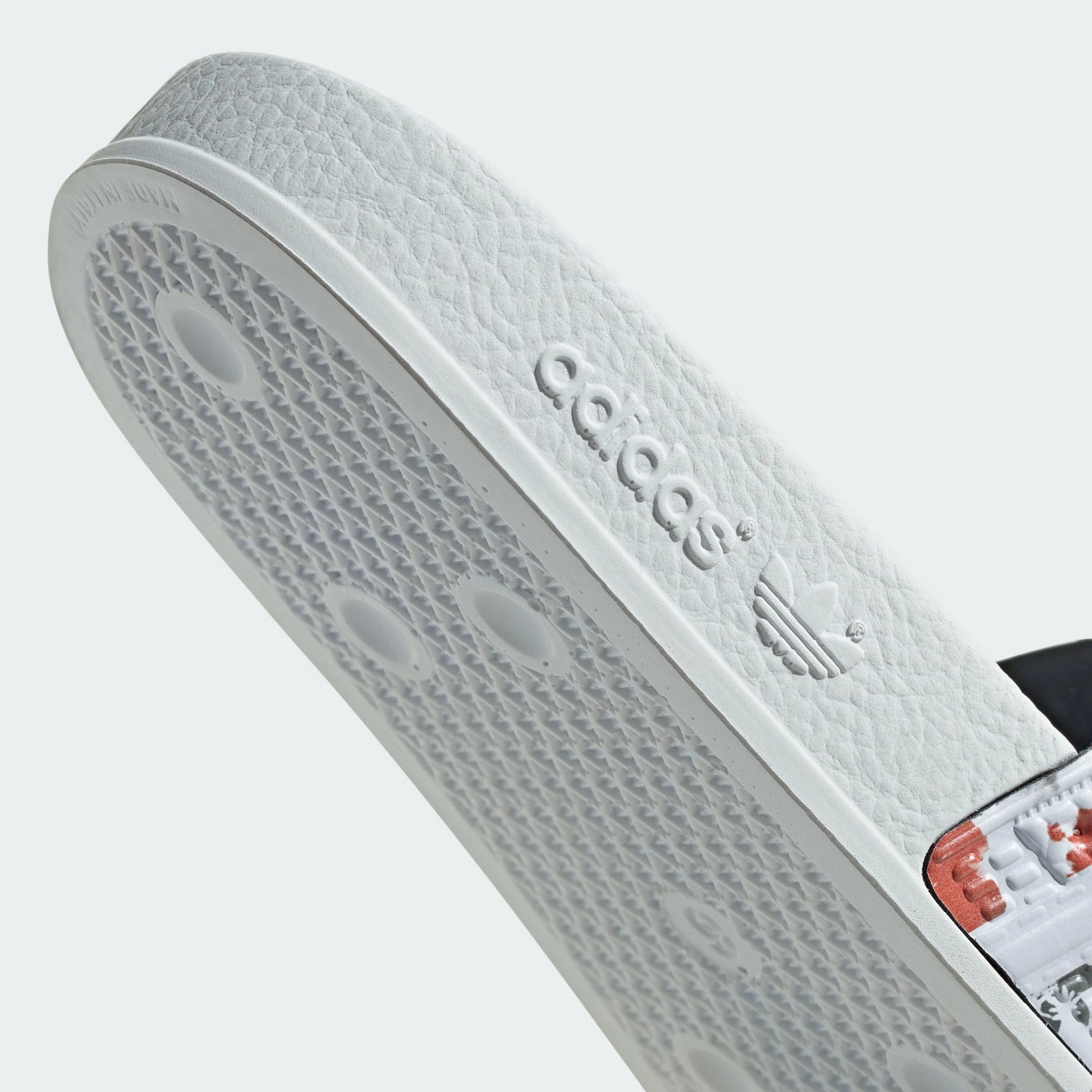 Women’s Adidas Originals Adilette Slides Florals WHITE 11 Women’s Adidas Originals Adilette Slides Florals WHITE - Image 9