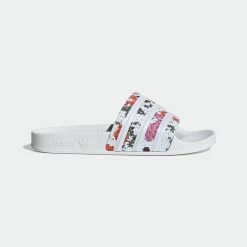 Women’s Adidas Originals Adilette Slides Florals WHITE 16 Women’s Adidas Originals Adilette Slides Florals WHITE -women‘s Sales Store H00142 6