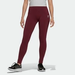 Women’s Adidas Originals Loungewear Leggings Victory Crimson BURGUNDY -women‘s Sales Store H06624 4