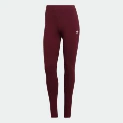 Women’s Adidas Originals Loungewear Leggings Victory Crimson BURGUNDY