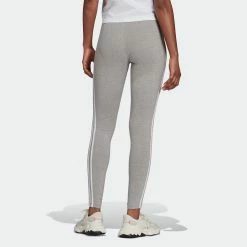 Women’s Adidas Originals Adicolor Classics 3-Stripes Leggings Grey GRAY -women‘s Sales Store H09425 1