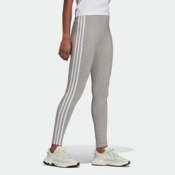 Women’s Adidas Originals Adicolor Classics 3-Stripes Leggings Grey GRAY -women‘s Sales Store H09425 5