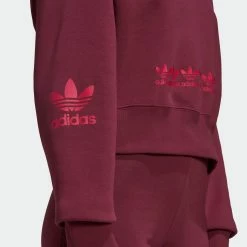Women's Adidas Originals Logo Play Cropped Hoodie Crimson BURGUNDY 15 Women's Adidas Originals Logo Play Cropped Hoodie Crimson BURGUNDY -women‘s Sales Store H20444 2