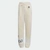 Women's Adidas Originals Logo Play Cuff Pants White WHITE