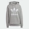 Women's Adidas Originals Adicolor Trefoil Hoodie Grey GRAY 1 Women's Adidas Originals Adicolor Trefoil Hoodie Grey GRAY -women‘s Sales Store H33589 7