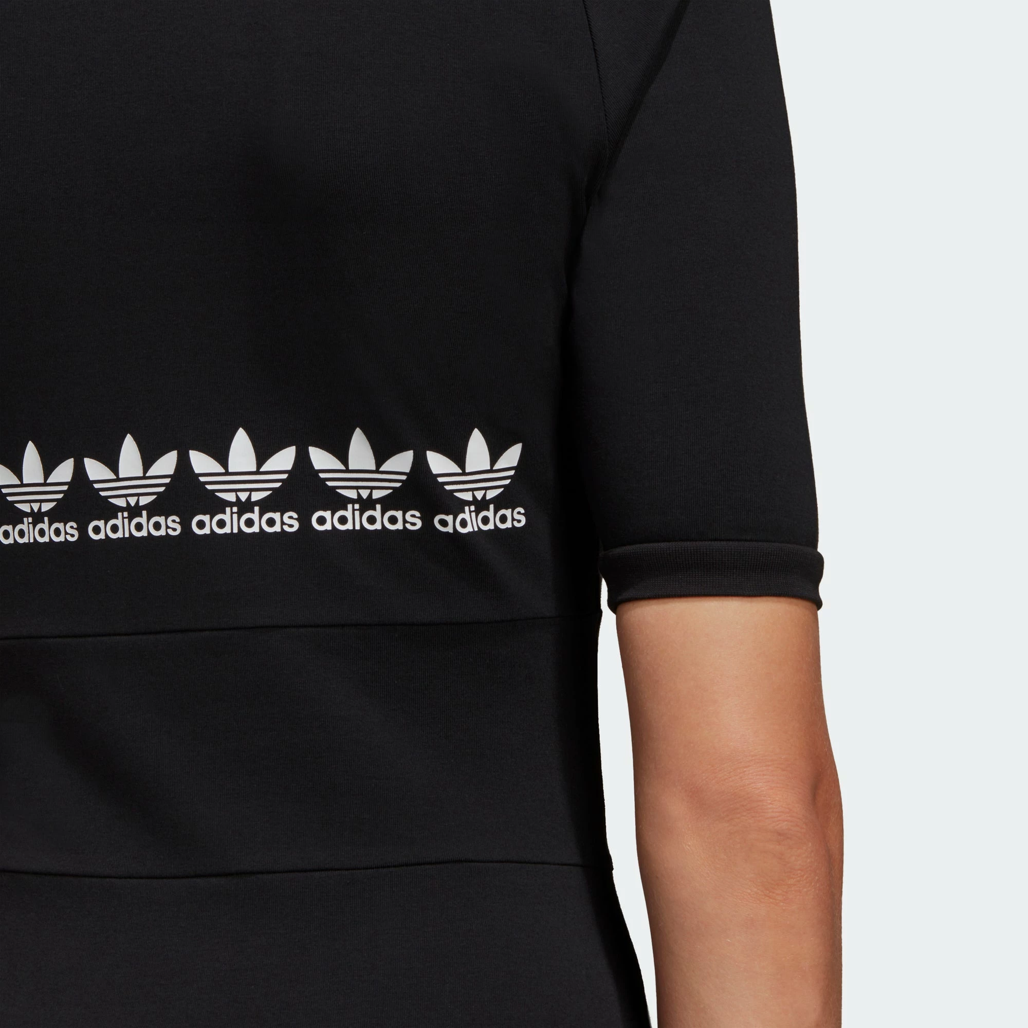 Women's Adidas Originals Logo Play Dress Black BLACK 9 Women's Adidas Originals Logo Play Dress Black BLACK - Image 7