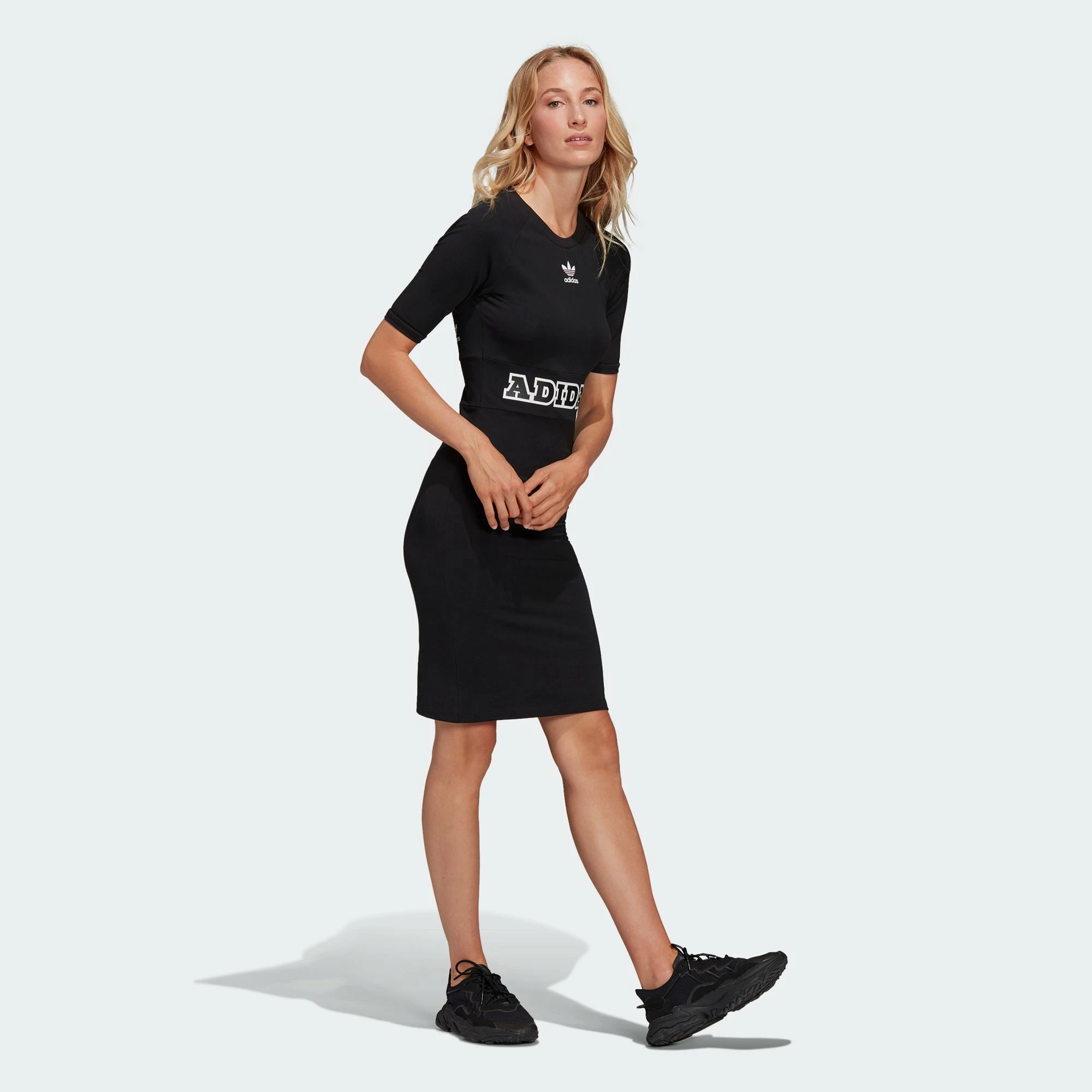 Women's Adidas Originals Logo Play Dress Black BLACK 5 Women's Adidas Originals Logo Play Dress Black BLACK - Image 3