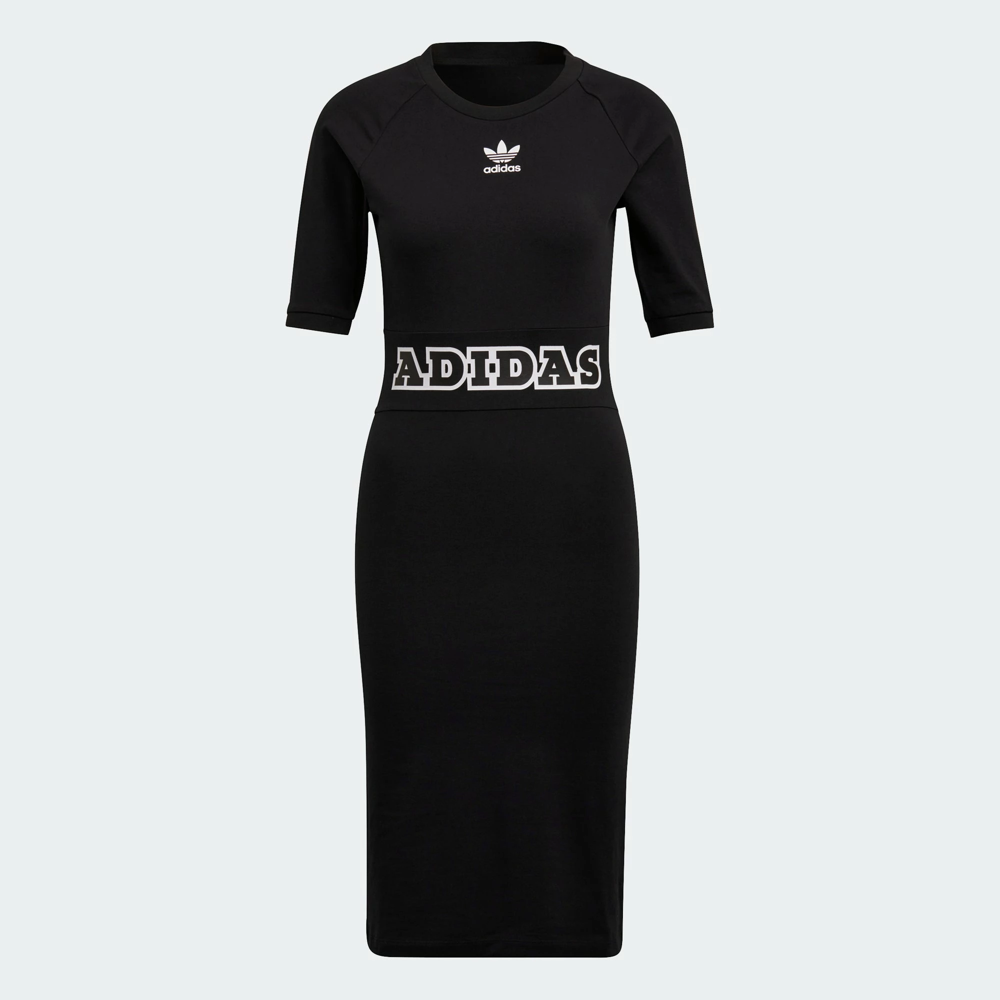 Women's Adidas Originals Logo Play Dress Black BLACK 3 Women's Adidas Originals Logo Play Dress Black BLACK