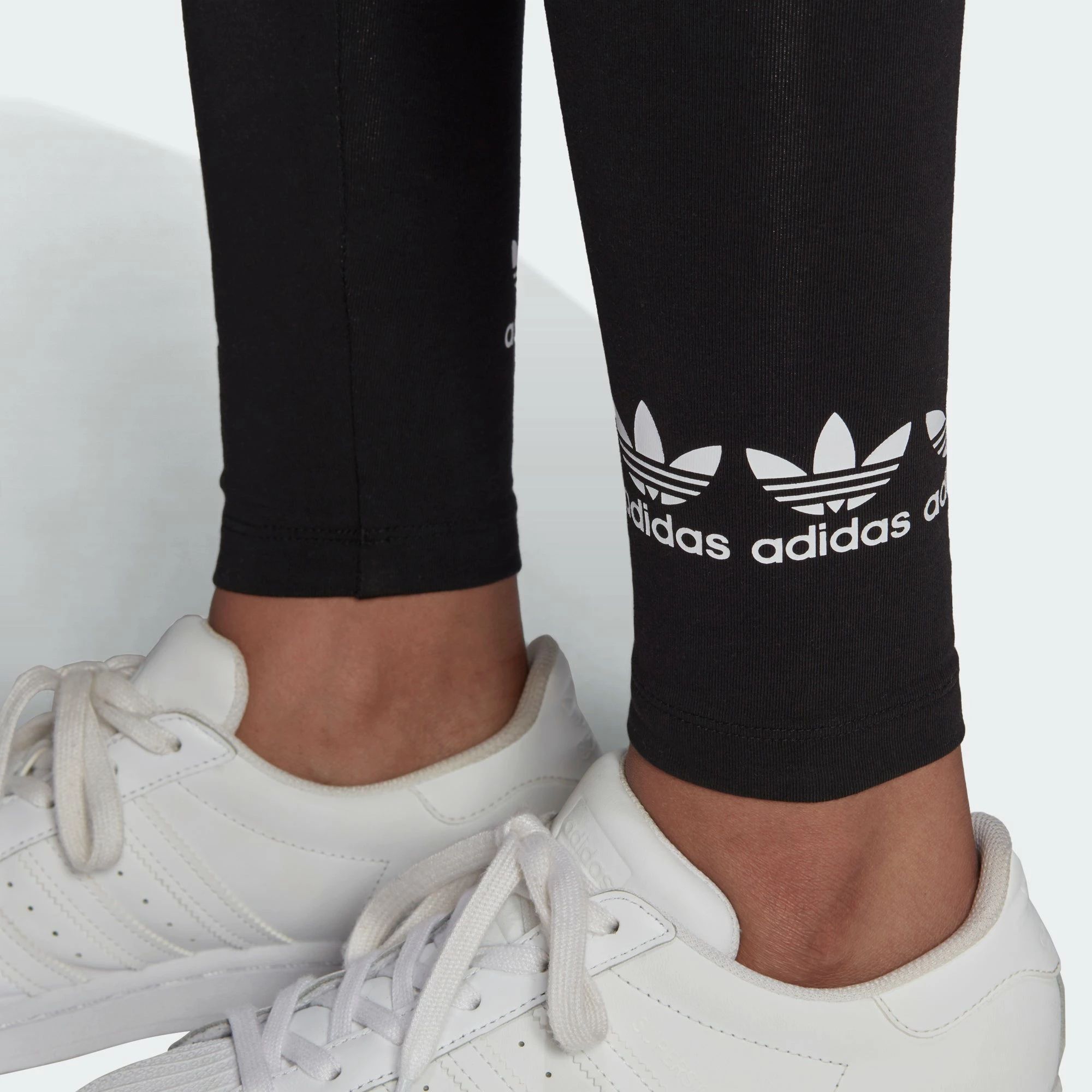 Women's Adidas Originals Logo Play Leggings Black BLACK 8 Women's Adidas Originals Logo Play Leggings Black BLACK - Image 6