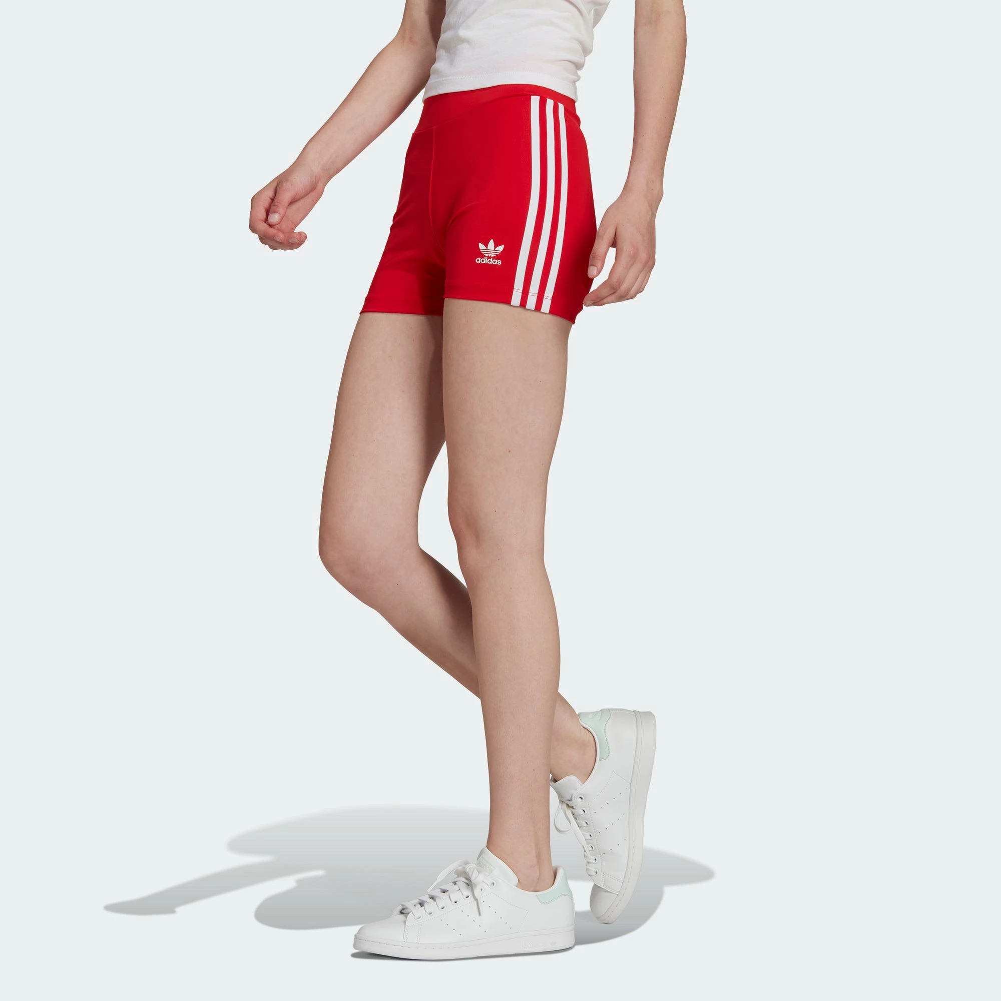 Women’s Adidas Originals Adicolor Traceable Shorts Red RED 4 Women’s Adidas Originals Adicolor Traceable Shorts Red RED - Image 2