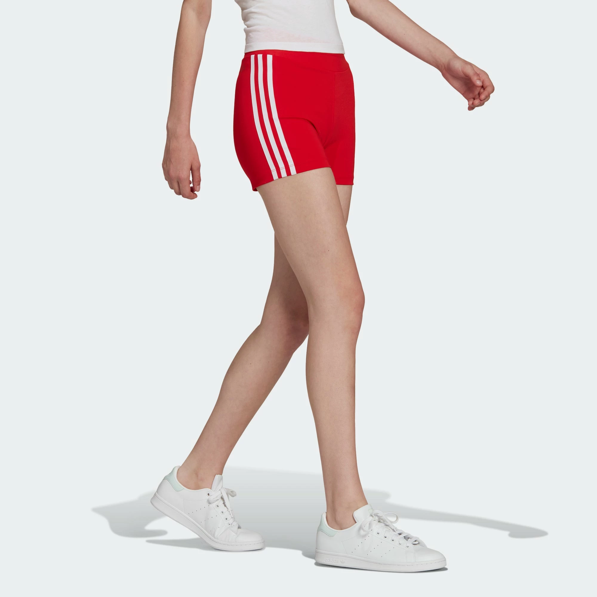 Women’s Adidas Originals Adicolor Traceable Shorts Red RED 5 Women’s Adidas Originals Adicolor Traceable Shorts Red RED - Image 3