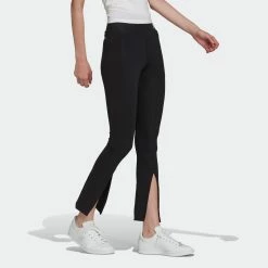 Women's Adidas Originals Adicolor Classics SST Open Hem Leggings Black BLACK -women‘s Sales Store HC1972 4