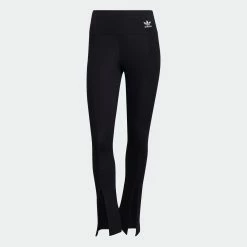 Women's Adidas Originals Adicolor Classics SST Open Hem Leggings Black BLACK