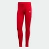 Women's Adidas Originals Adicolor 3-Stripes Leggings Vivid Red RED -women‘s Sales Store HD2348 6