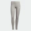 Women's Adidas Originals Adicolor 3-Stripes Leggings Grey GRAY