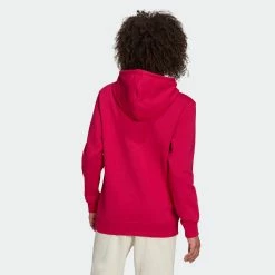 Women’s Adidas Originals Adicolor Essentials Fleece Hoodie Bold Pink PINK -women‘s Sales Store HD9816 1