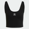 Women's Adidas Originals Essentials Rib Tank Top Black BLACK