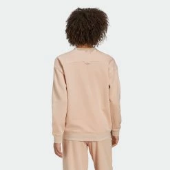 Women's Adidas Originals Crew Sweatshirt Halo Blush BEIGE -women‘s Sales Store HM4867 1