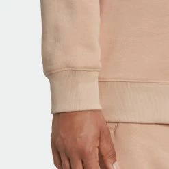 Women's Adidas Originals Crew Sweatshirt Halo Blush BEIGE -women‘s Sales Store HM4867 3