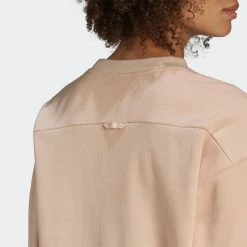 Women's Adidas Originals Crew Sweatshirt Halo Blush BEIGE -women‘s Sales Store HM4867 4