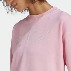 Women's Adidas Originals Crew Sweatshirt True Pink PINK 17 Women's Adidas Originals Crew Sweatshirt True Pink PINK -women‘s Sales Store HM4869 2