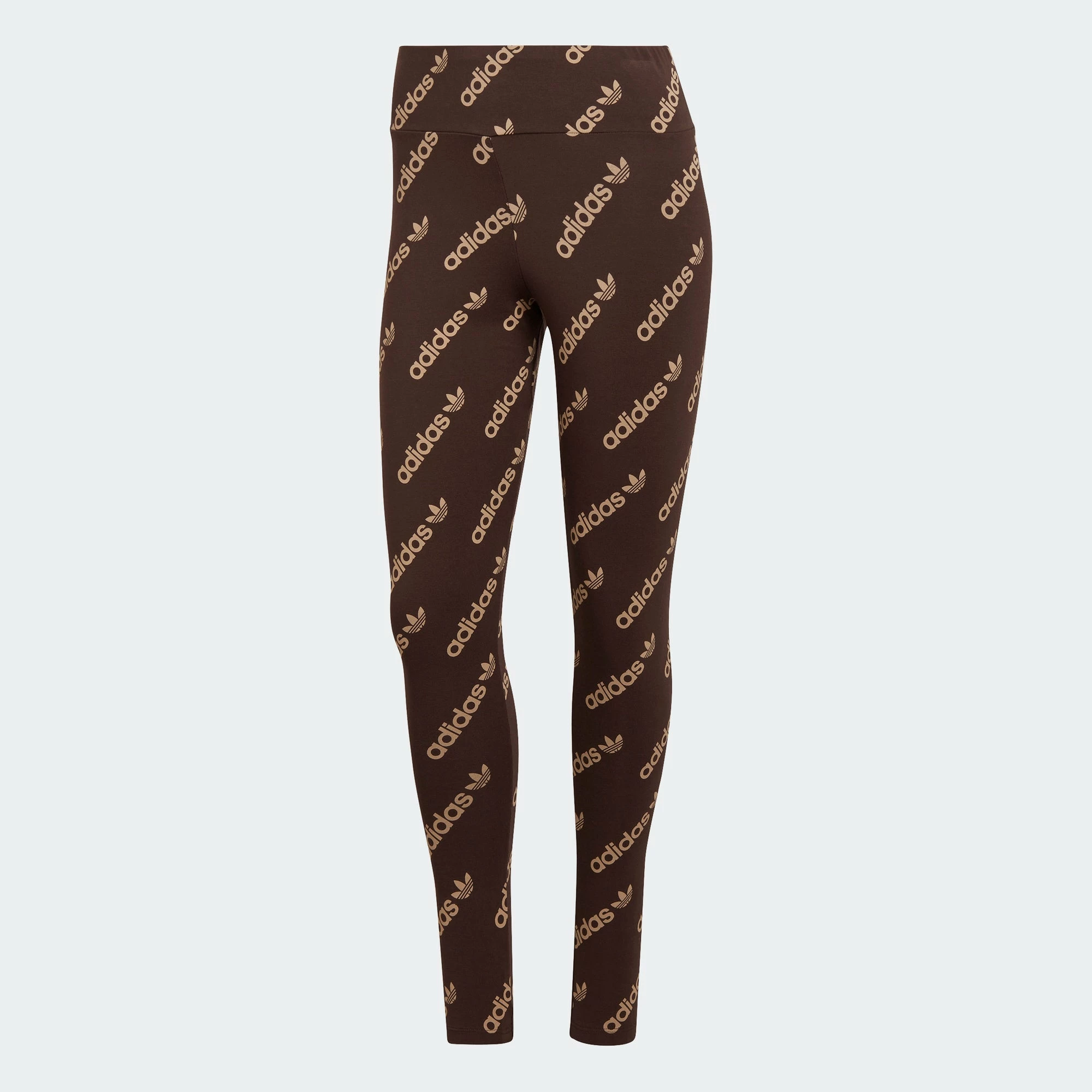 Women's Adidas Originals Leggings Brown BROWN 3 Women's Adidas Originals Leggings Brown BROWN