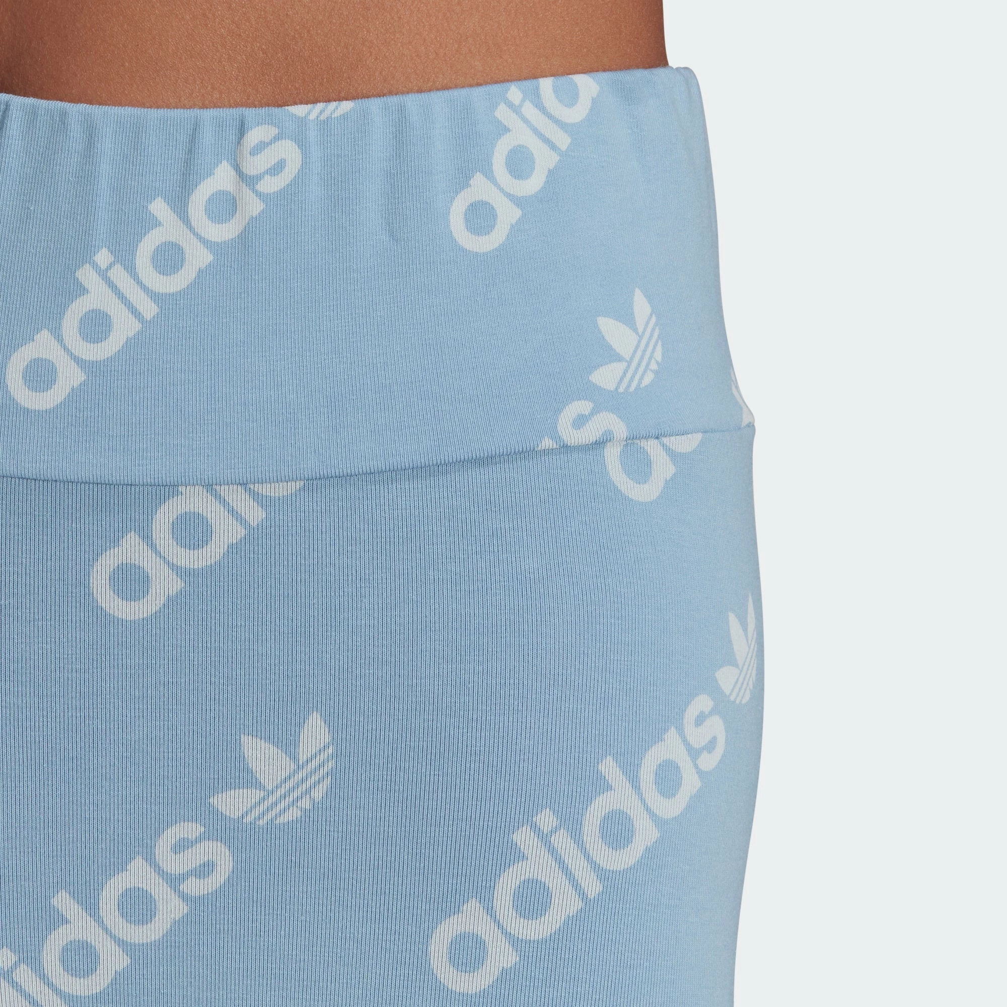 Women's Adidas Originals Leggings Ambient Sky LIGHT BLUE 8 Women's Adidas Originals Leggings Ambient Sky LIGHT BLUE - Image 6
